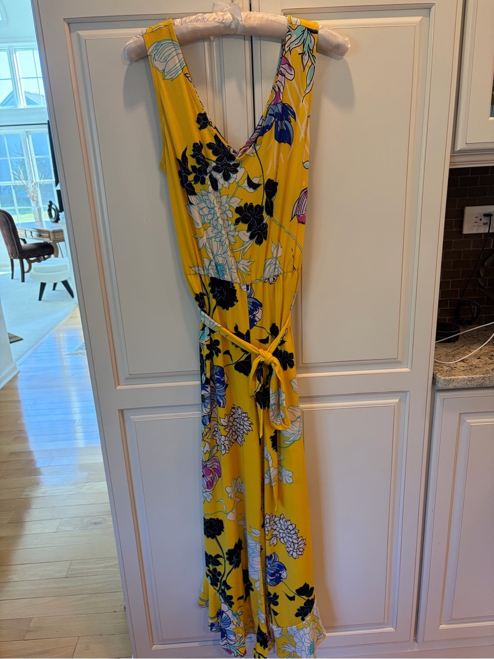Floral jumpsuit with Tie Waist